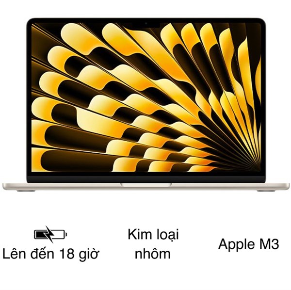 Laptop Apple MacBook Air 15 inch M3 16GB/512GB (MXD33SA/A)